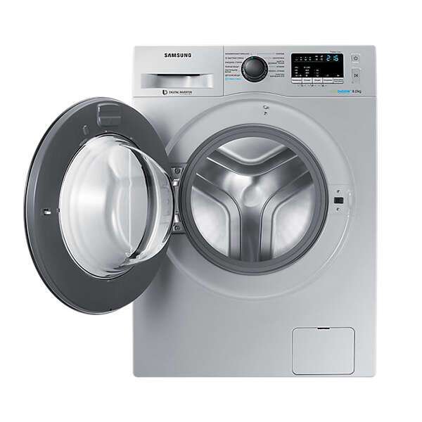 Стиральная машина Samsung WW80K42E07S серебристая купить,NaN