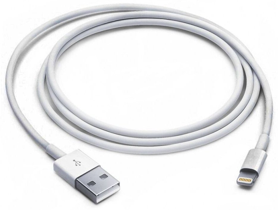 Кабель Foxconn USB 2.0 (M), Lightning (M), 1 м, белый