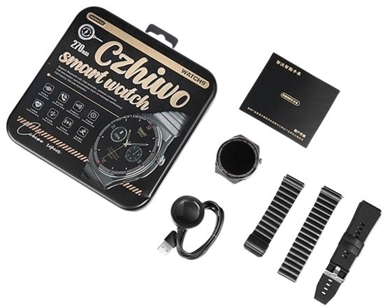 Смарт-часы Remax Watch9 CZHIWO серебристый-черный купить,0