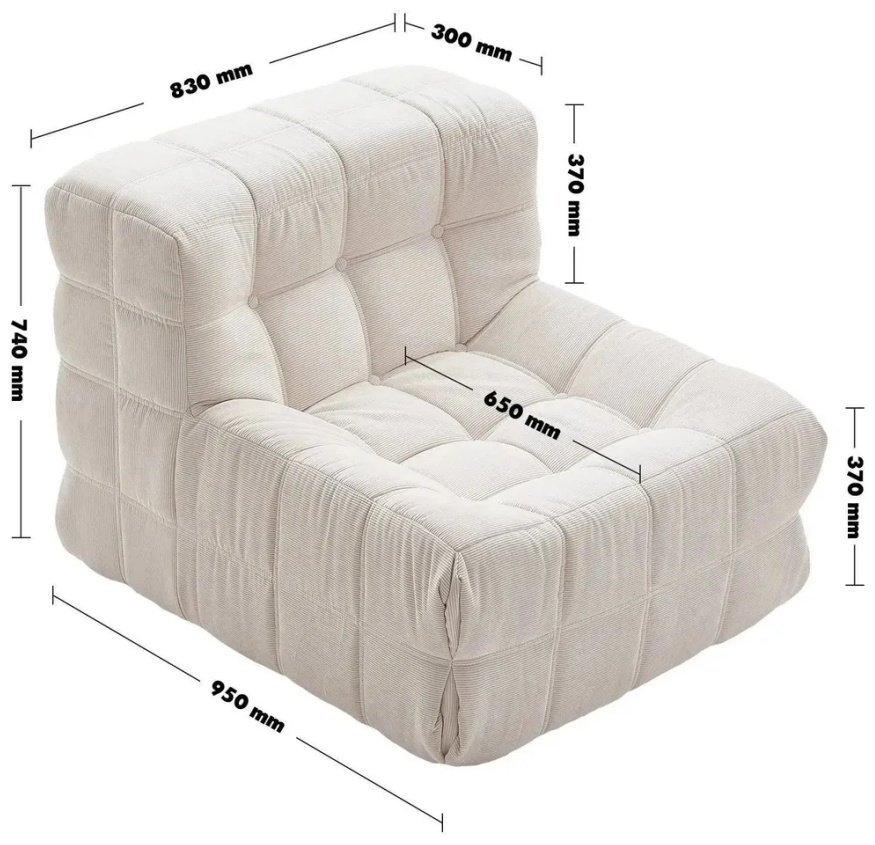 Мини-диван ZXC998, 83х95 см, обивка ткань, кремовый - ForteMarket Мини-диван ZXC998, 83х95 см, обивка ткань, кремовый купить,0