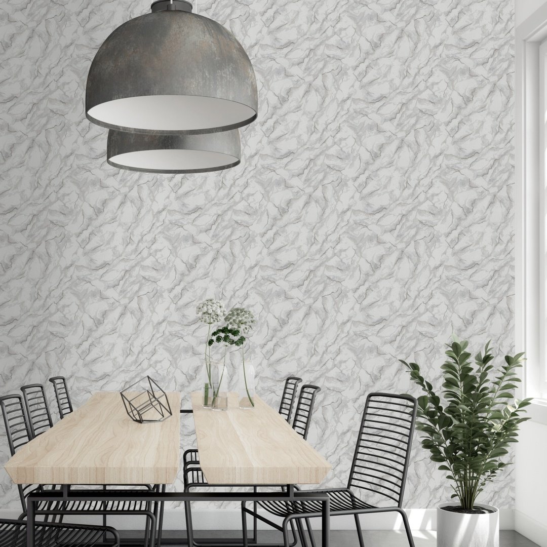 Обои Home Color рулонные HC31181-44 серые мрамор, основа флизелин (10x1.06 м) - ForteMarket Обои Home Color рулонные HC31181-44 серые мрамор, основа флизелин (10x1.06 м) купить,0