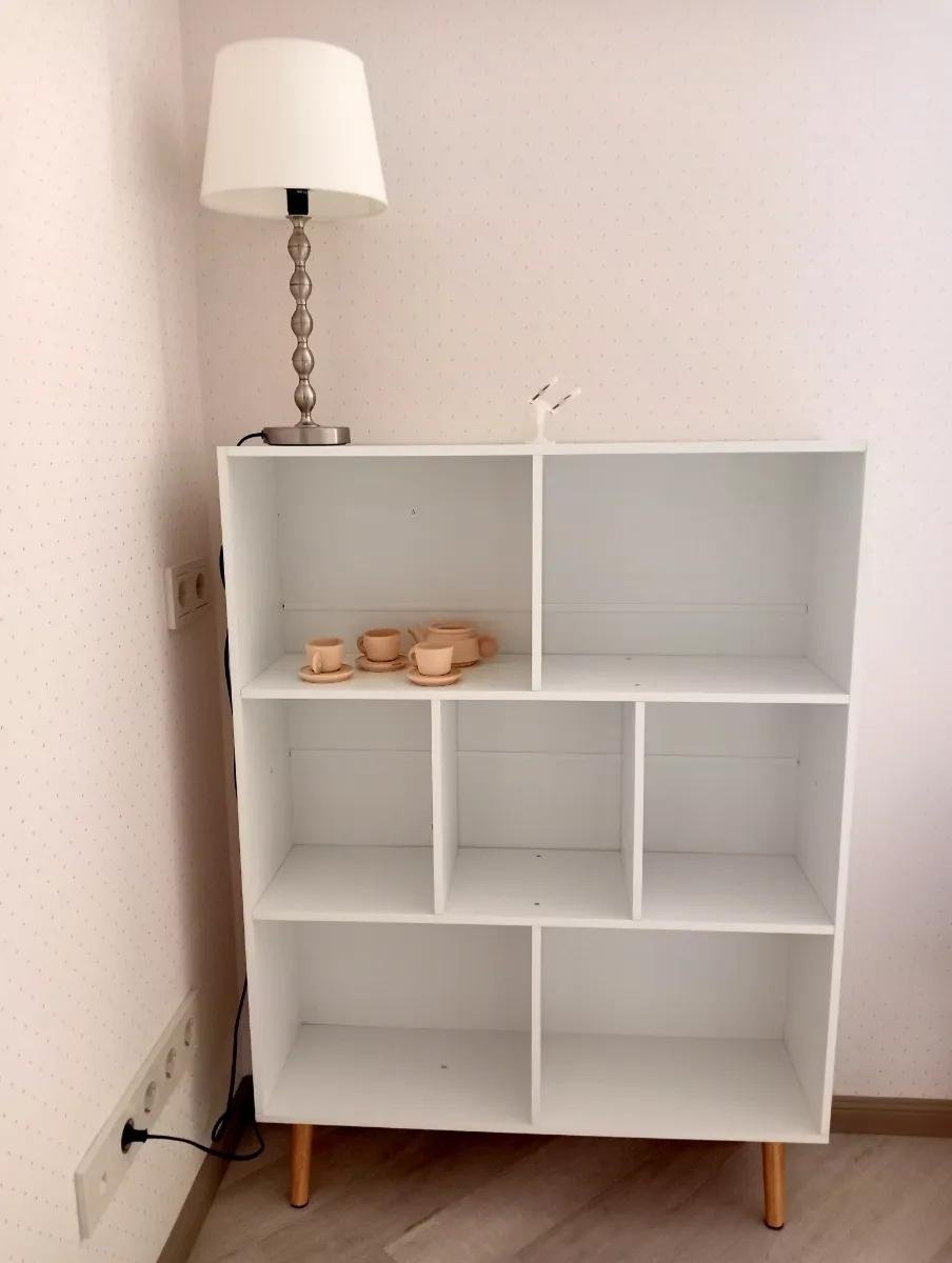 Стеллаж напольный , 80x24x110 см, белый - ForteMarket Стеллаж напольный , 80x24x110 см, белый купить,0