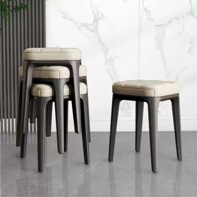 Комплект табуретов 2598, 46x30x30 см, белый, черный 6 шт. купить,0