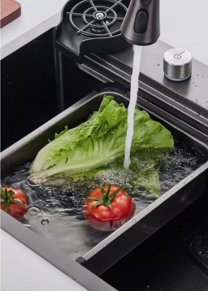 Кухонная мойка 7546HJ врезная 75х46х20 см, нержавеющая сталь