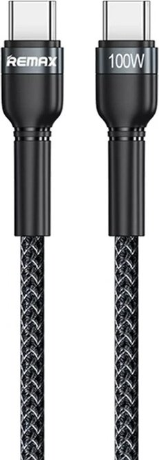 Кабель Remax USB TypeC (M), 1 м, черный