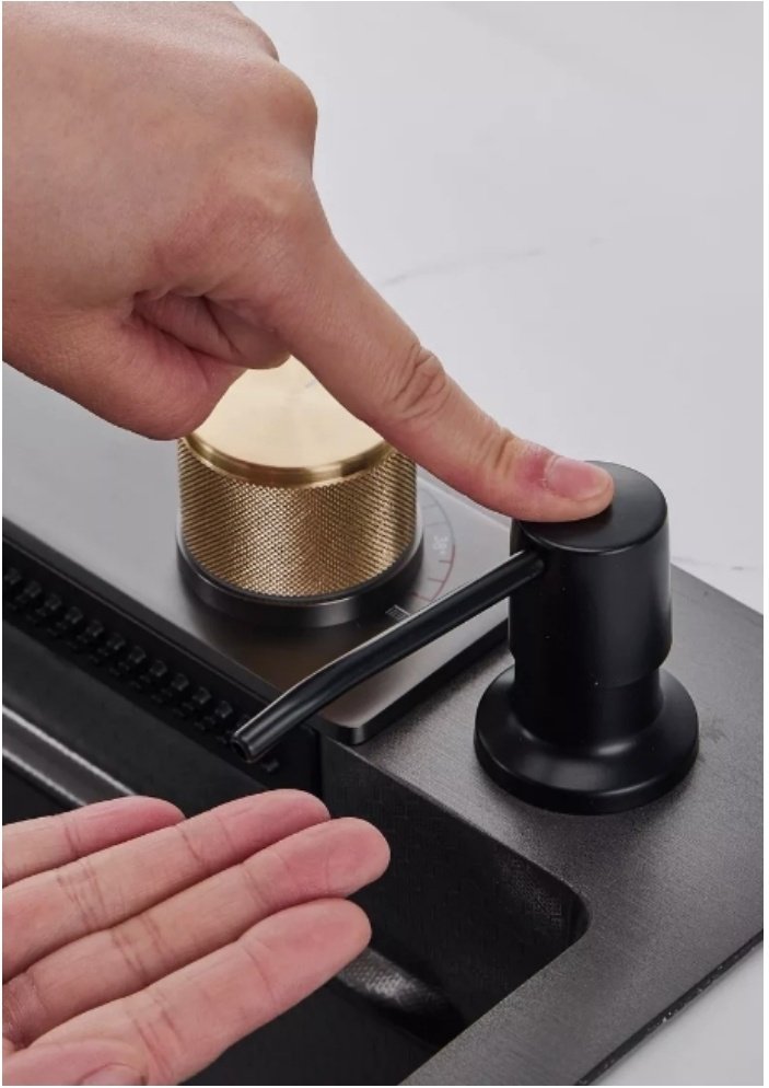 Кухонная мойка 7546HJ врезная 75х46х20 см, нержавеющая сталь