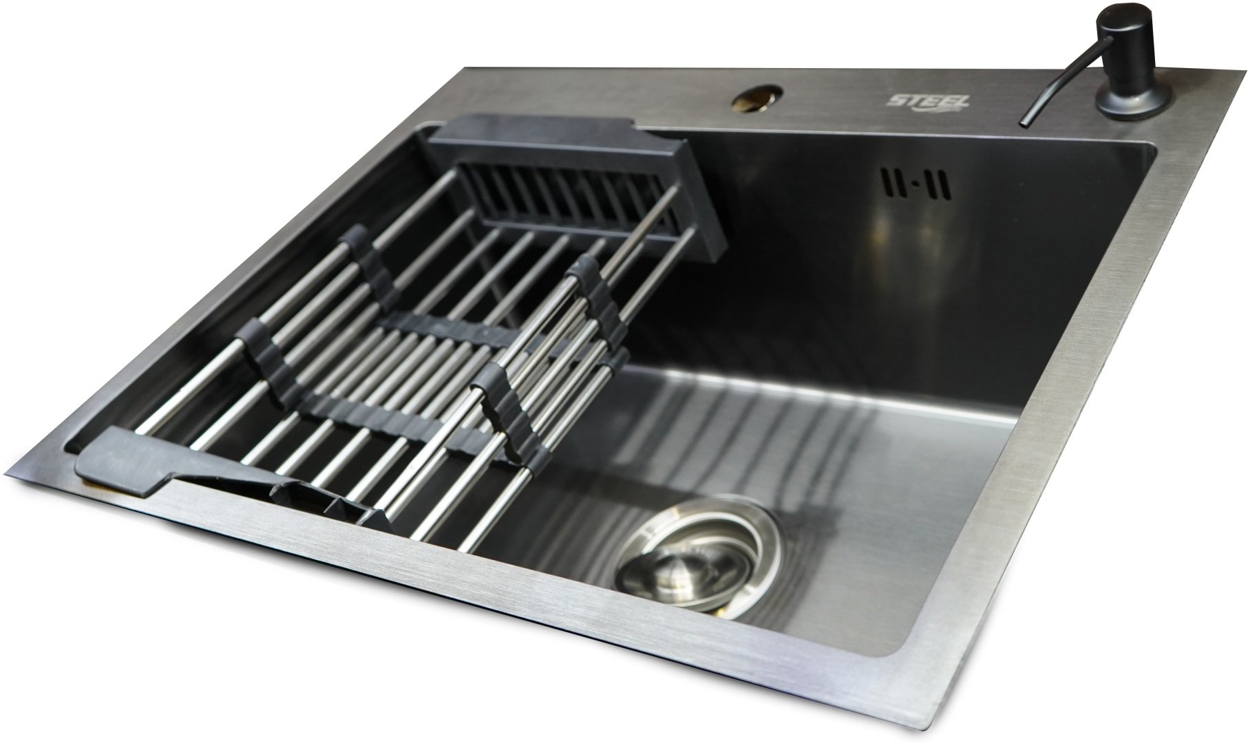 Кухонная мойка GUDSINK ST-HS6045BL врезная 60х45х20 см, сталь