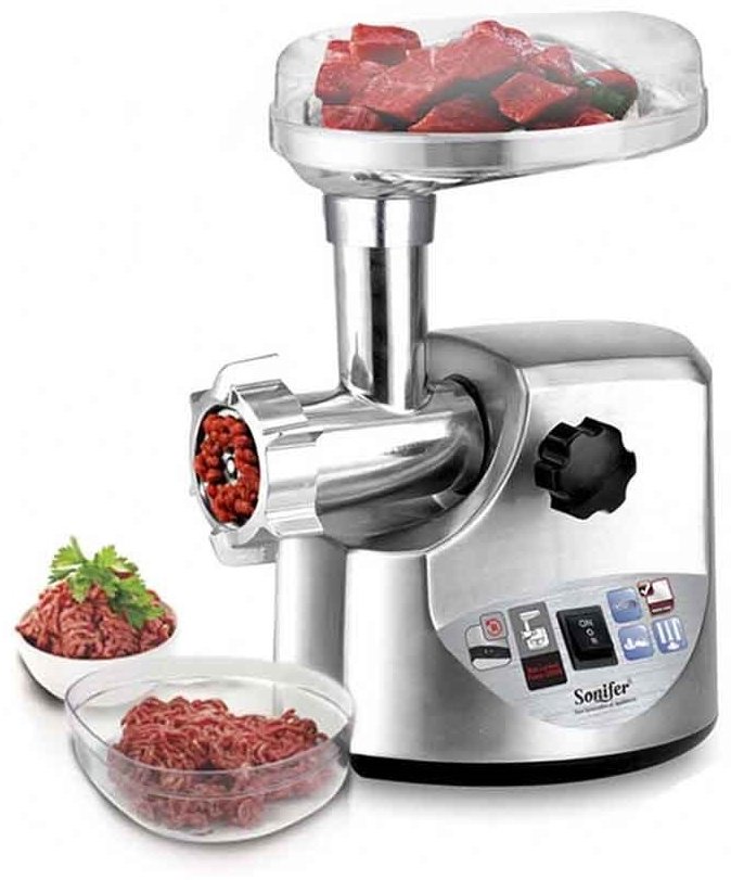 Мясорубка Sonifer SF-5009 серебристый - ForteMarket Мясорубка Sonifer SF-5009 серебристый купить,0