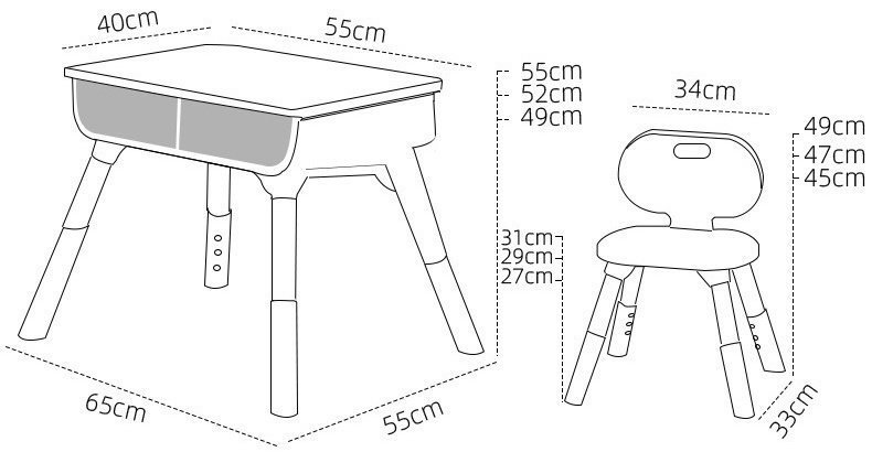 582650 комплект, 55x40x55 см, белый купить,27000