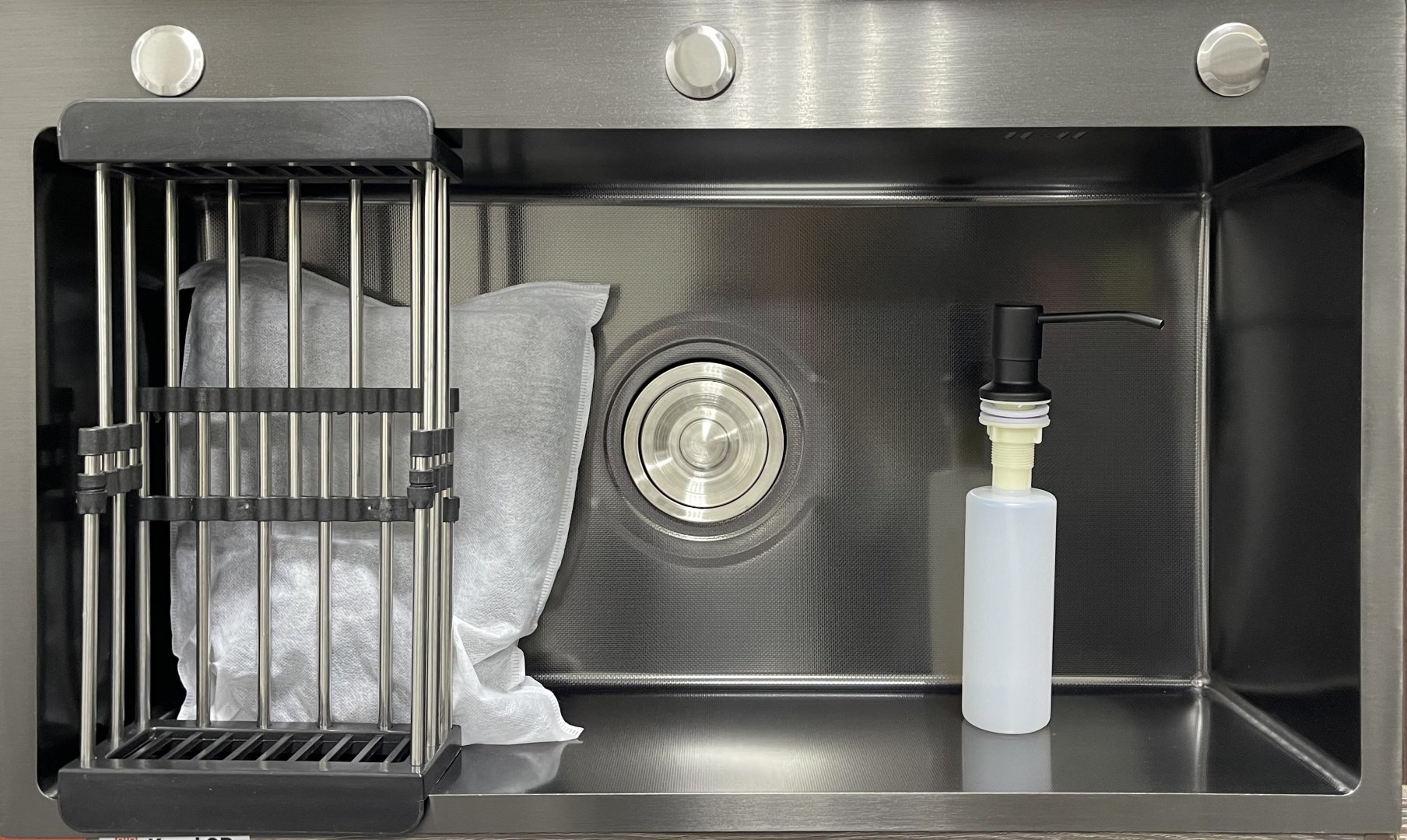 Кухонная мойка 130938688 врезная 75х45х21 см, нержавеющая сталь