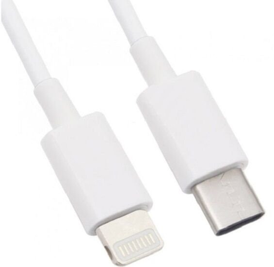 Кабель LP USB TypeC (M), Lightning (M), 1 м, белый
