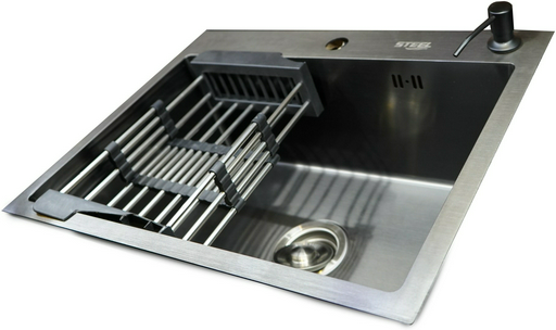 Кухонная мойка GUDSINK ST-HS6045BL врезная 60х45х20 см, сталь