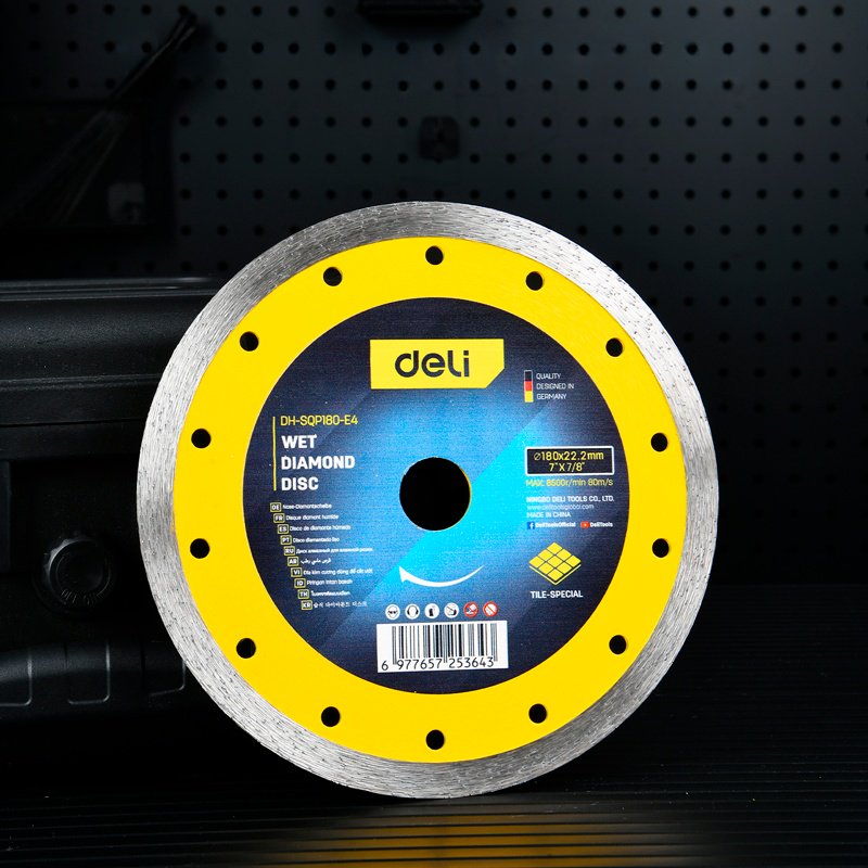 Диск отрезной алмазный 180x22.2х2.2 мм, DELI DH-SQP180-E4