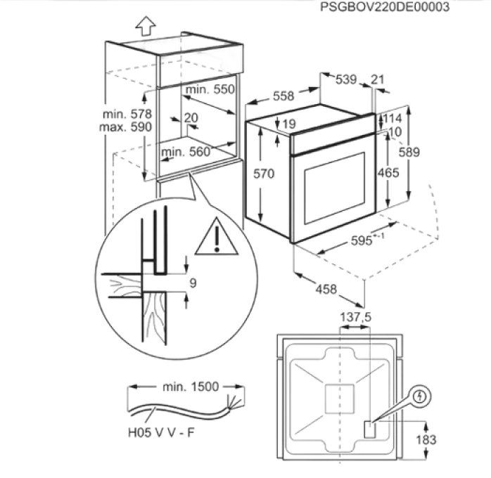Духовой шкаф Electrolux EOH 2H00 BX серебристый, черный купить,255203