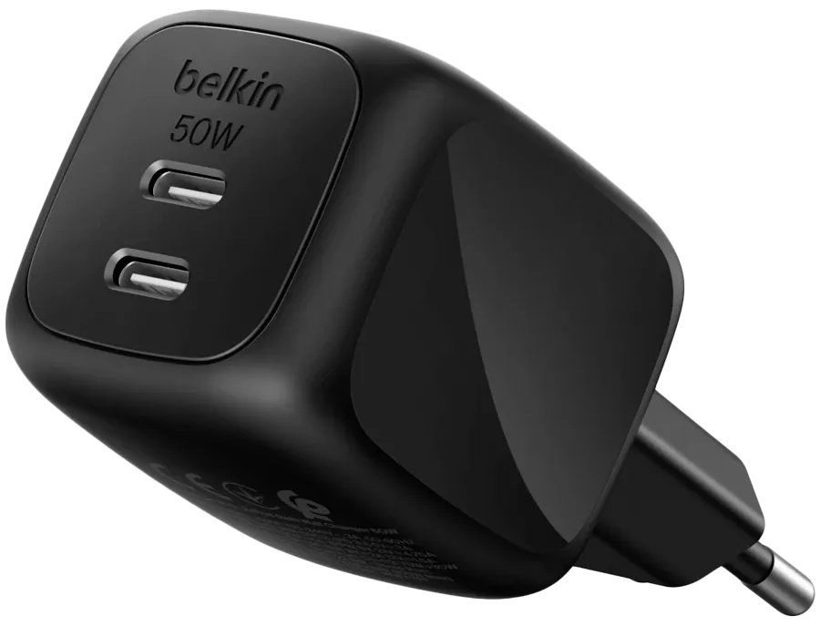 Зарядное устройство Belkin WCH019KQBK USB Type-C 50 Вт черный - ForteMarket Зарядное устройство Belkin WCH019KQBK USB Type-C 50 Вт черный купить,18660