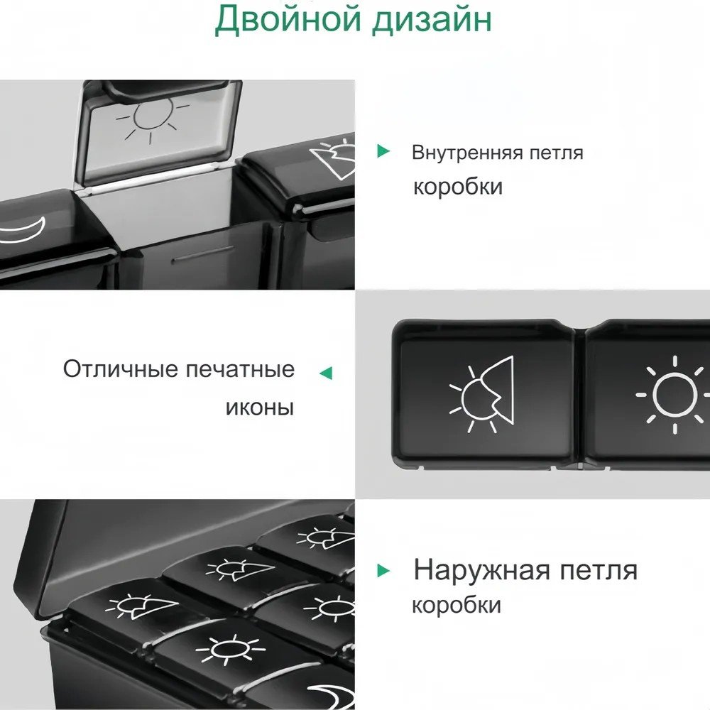 Таблетница 21 отделений - ForteMarket Таблетница 21 отделений купить,0