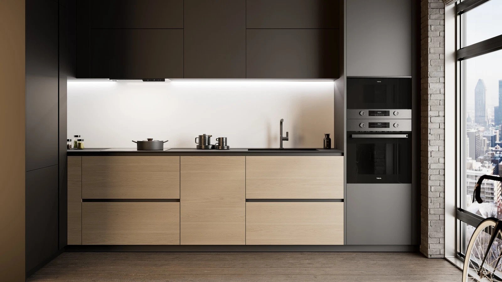 Духовой шкаф TEKA HSB 6350 SS черный, стальной