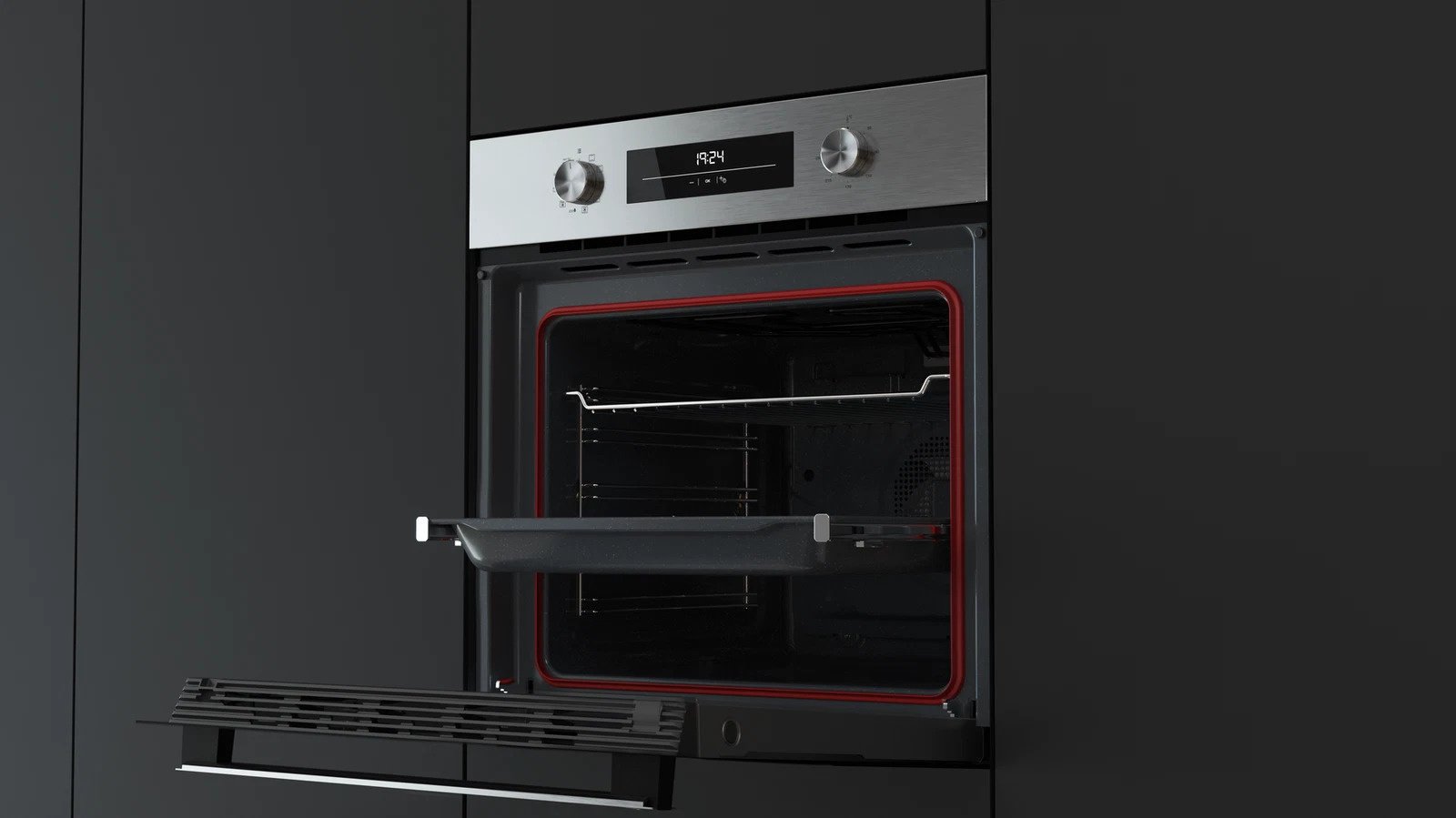 Духовой шкаф TEKA HSB 6350 SS черный, стальной купить,329900