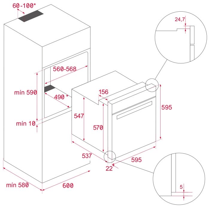 Духовой шкаф TEKA HSB 6150 FBK черный купить,298778