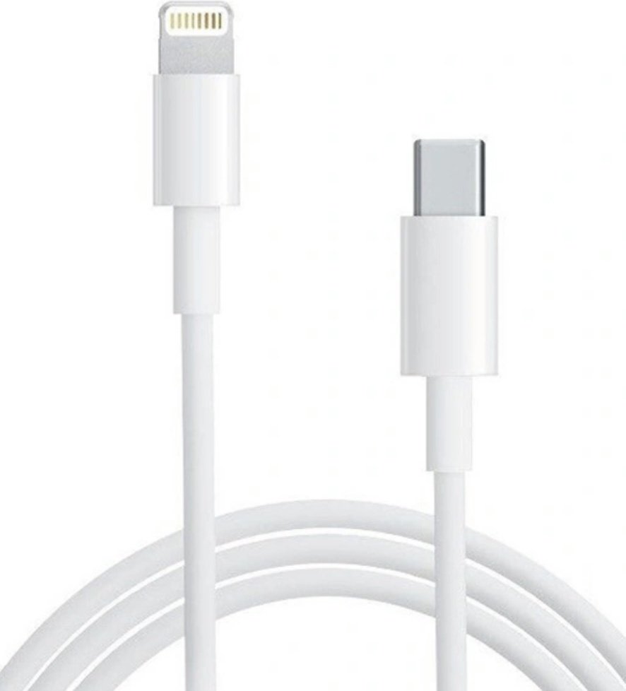Кабель USB TypeC (M), Lightning (M), 1 м, белый