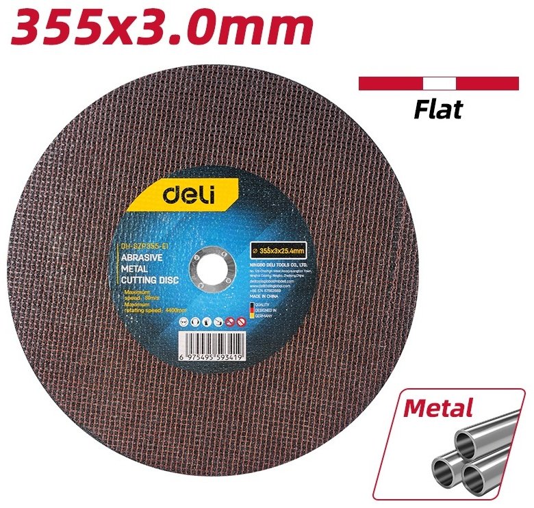 Диск отрезной абразивный 355x25.4х3 мм, DELI EDH-SZP355-E1
