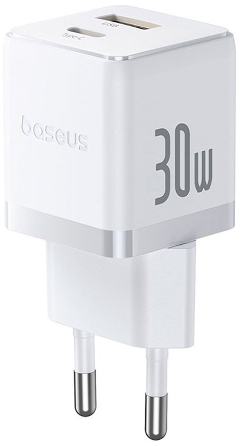 Зарядное устройство Baseus Palm C+U 30W USB Type-C, USB 30 Вт белый купить,11619