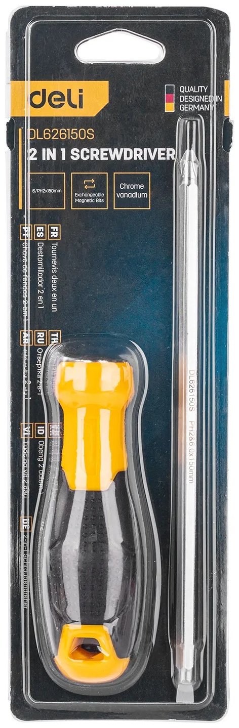 DELI сменное жало EDL626150S PH2х150 мм, SL6х150 мм