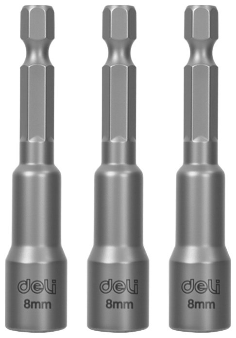 DELI торцевая головка 1/4 DL4808T 3 шт
