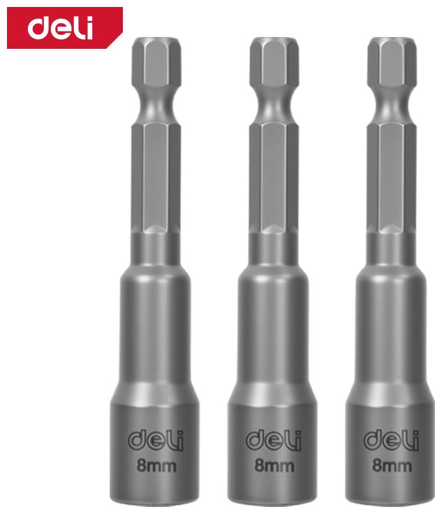 DELI торцевая головка 1/4 DL4808T 3 шт