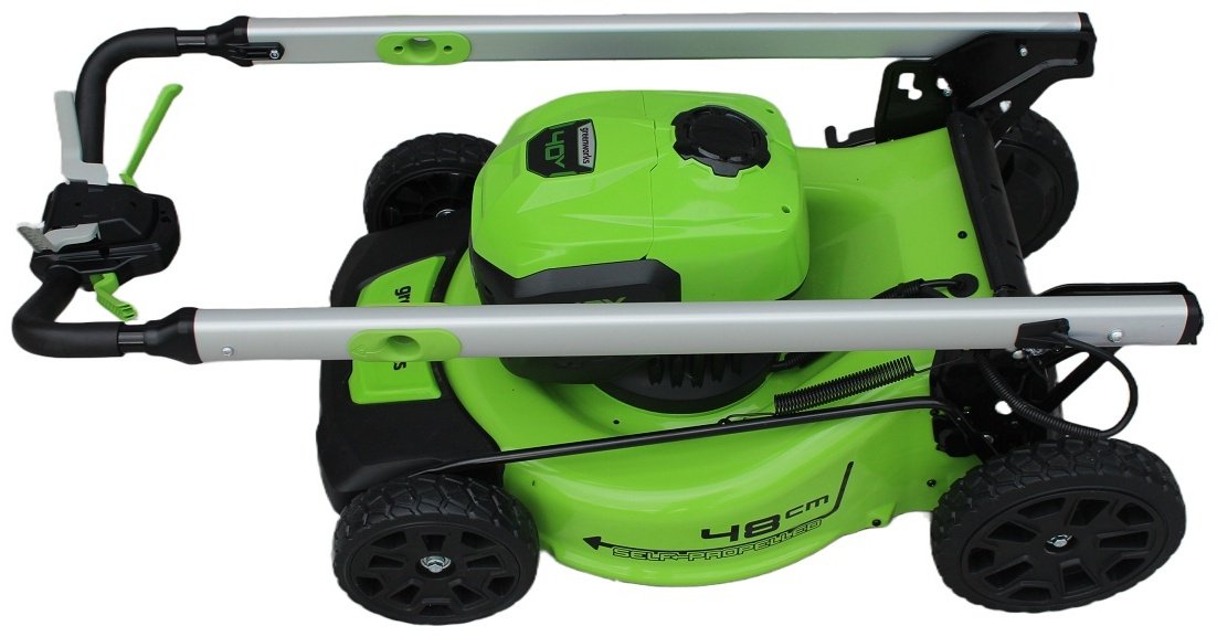 Газонокосилка колесная аккумуляторная Greenworks GD40LM48SPK4/2517407UB купить,411703