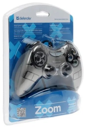 Игровой контроллер Defender Zoom серый