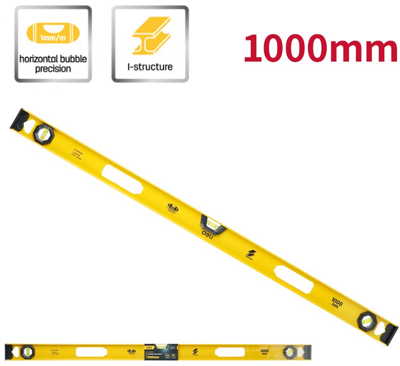 DELI уровень брусковый DL291000G 100 см