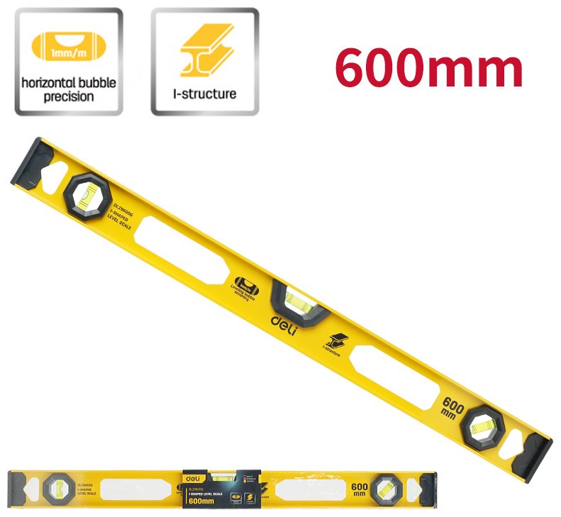 DELI уровень брусковый DL29600G 60 см