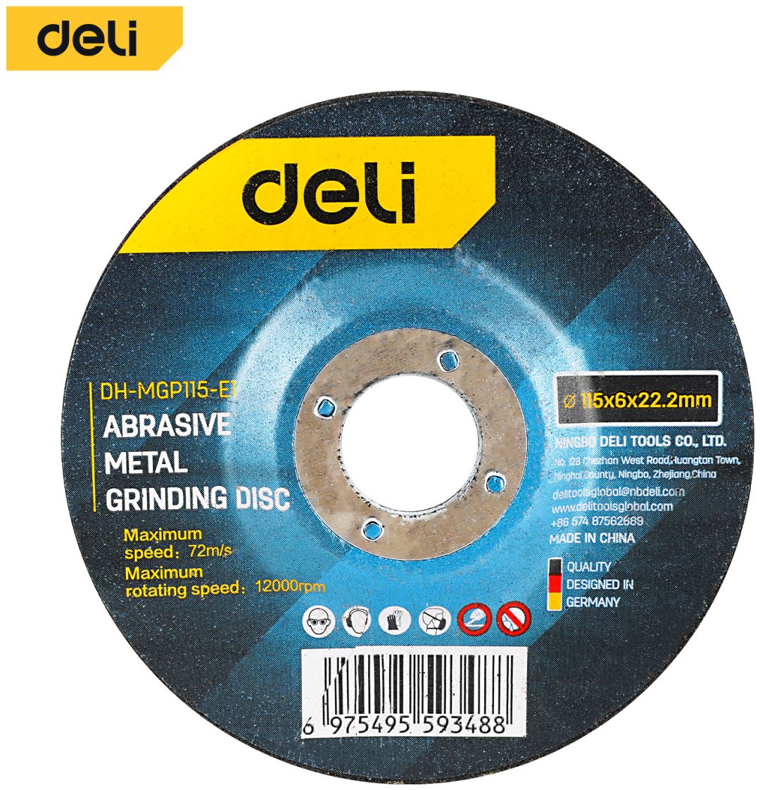 DELI шлифовальный абразивный диск DH-MGP115-E1 115x22.2 мм 1 шт