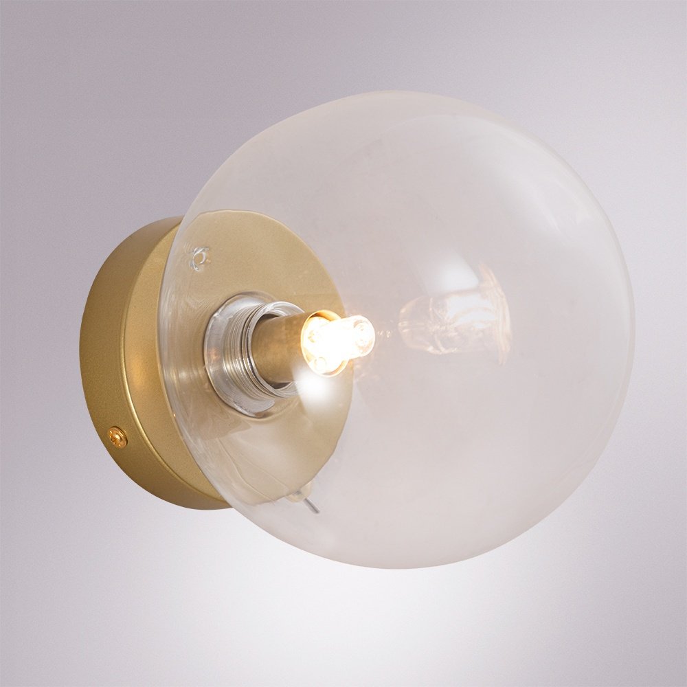 Бра настенный Arte Lamp G9, золотистый, прозрачный купить,NaN