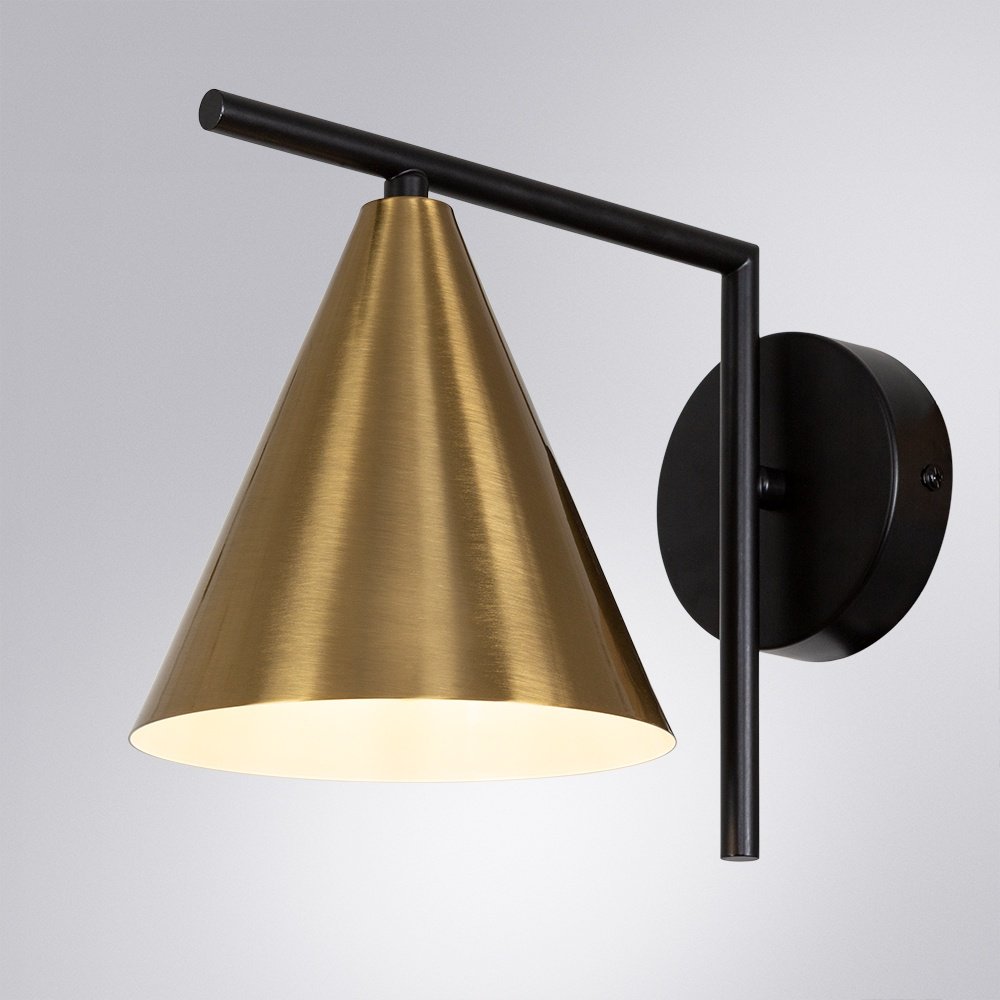 Бра настенный Arte Lamp E27, черный, медный купить,NaN