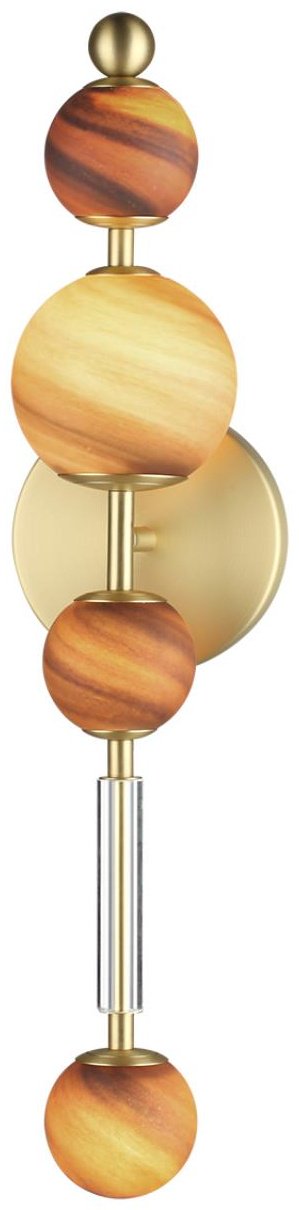 Бра настенный Odeon Light LED, золотистый, коричневый купить,NaN