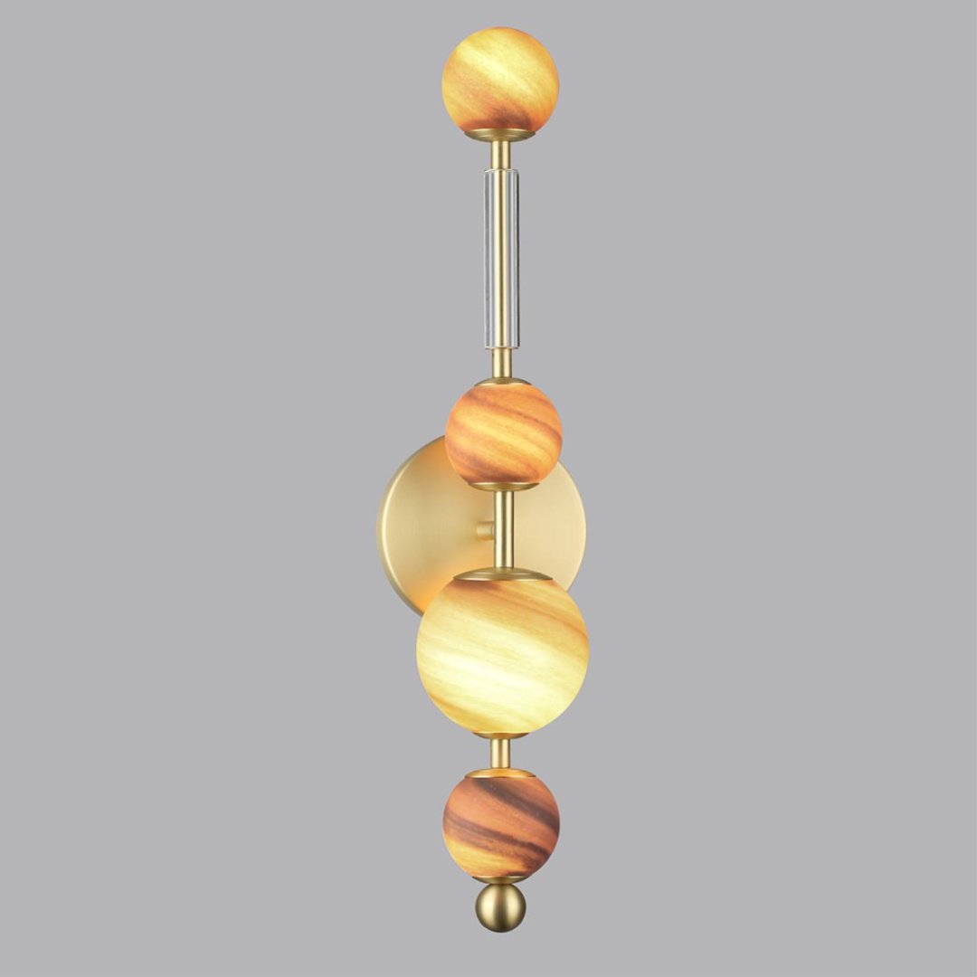 Бра настенный Odeon Light LED, золотистый, коричневый купить,NaN
