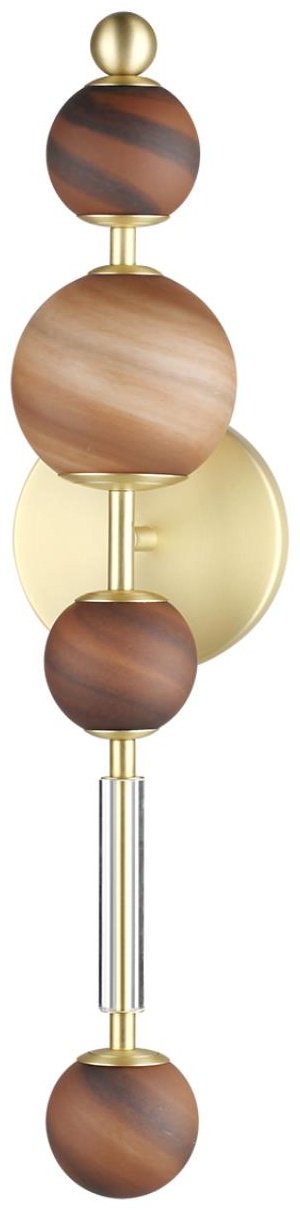 Бра настенный Odeon Light LED, золотистый, коричневый купить,NaN