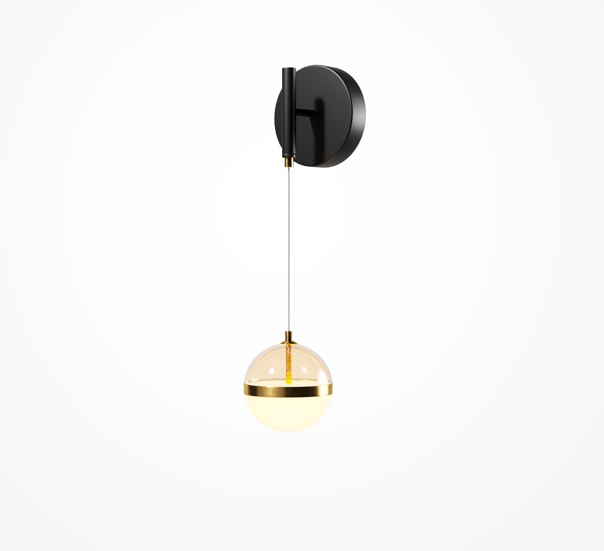 Бра настенный Maytoni LED, черный, золотистый, белый купить,NaN