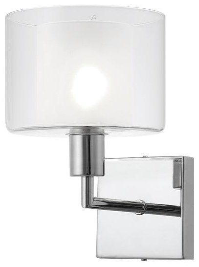 Бра настенный Crystal Lux Е14, белый, серебристый купить,NaN