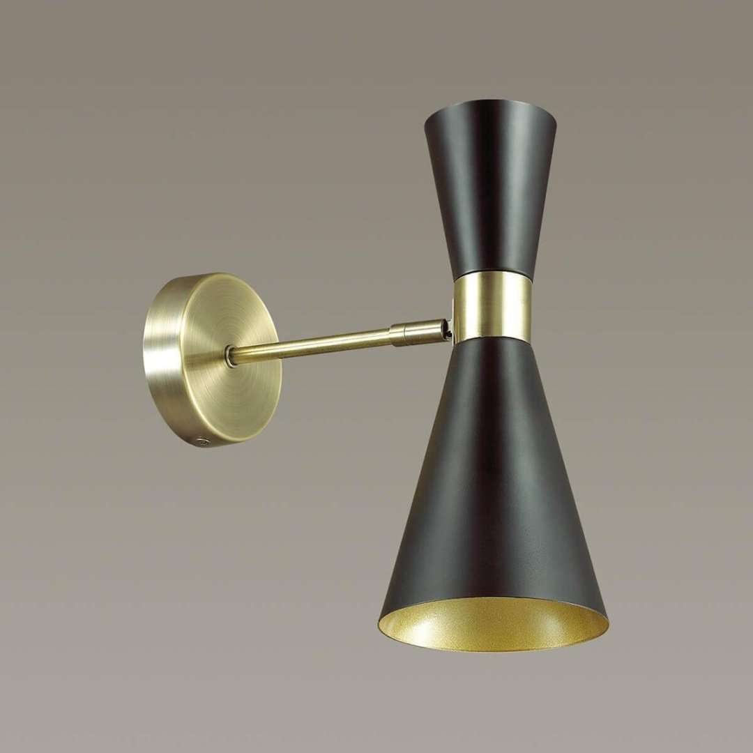 Бра настенный Lumion Е14, черный, бронза купить,NaN