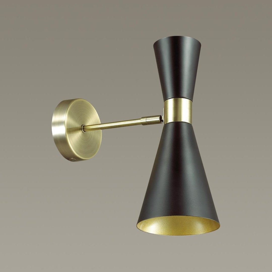 Бра настенный Lumion Е14, черный, бронза купить,NaN