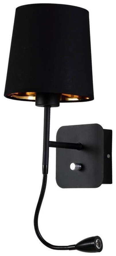 Бра настенный Crystal Lux LED, черный, золотистый купить,NaN