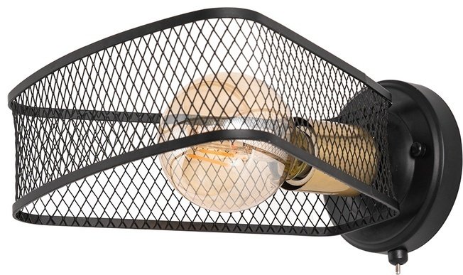 Бра настенный Arte Lamp E27, черный купить,NaN
