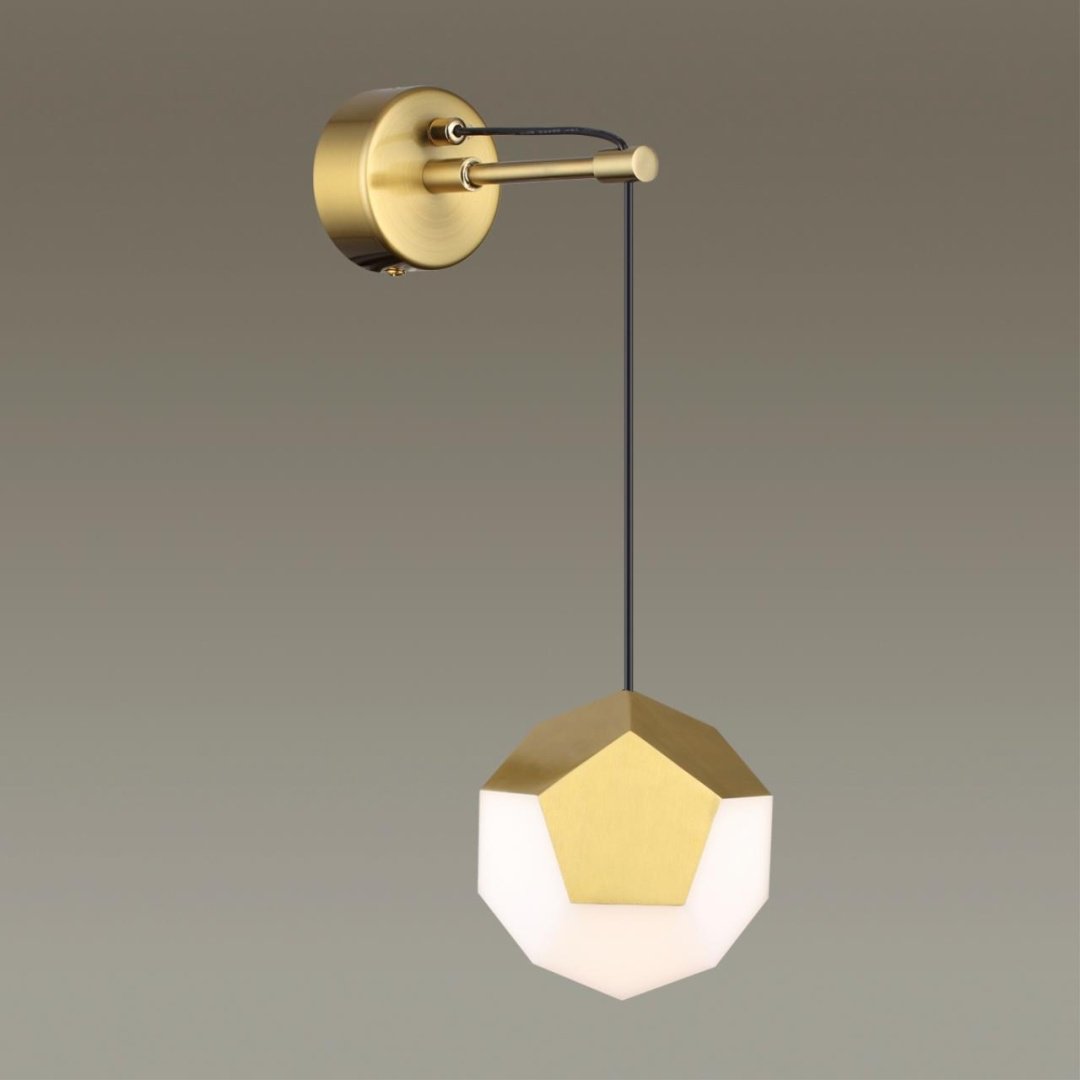 Бра настенный Odeon Light LED, золотистый, белый купить,NaN