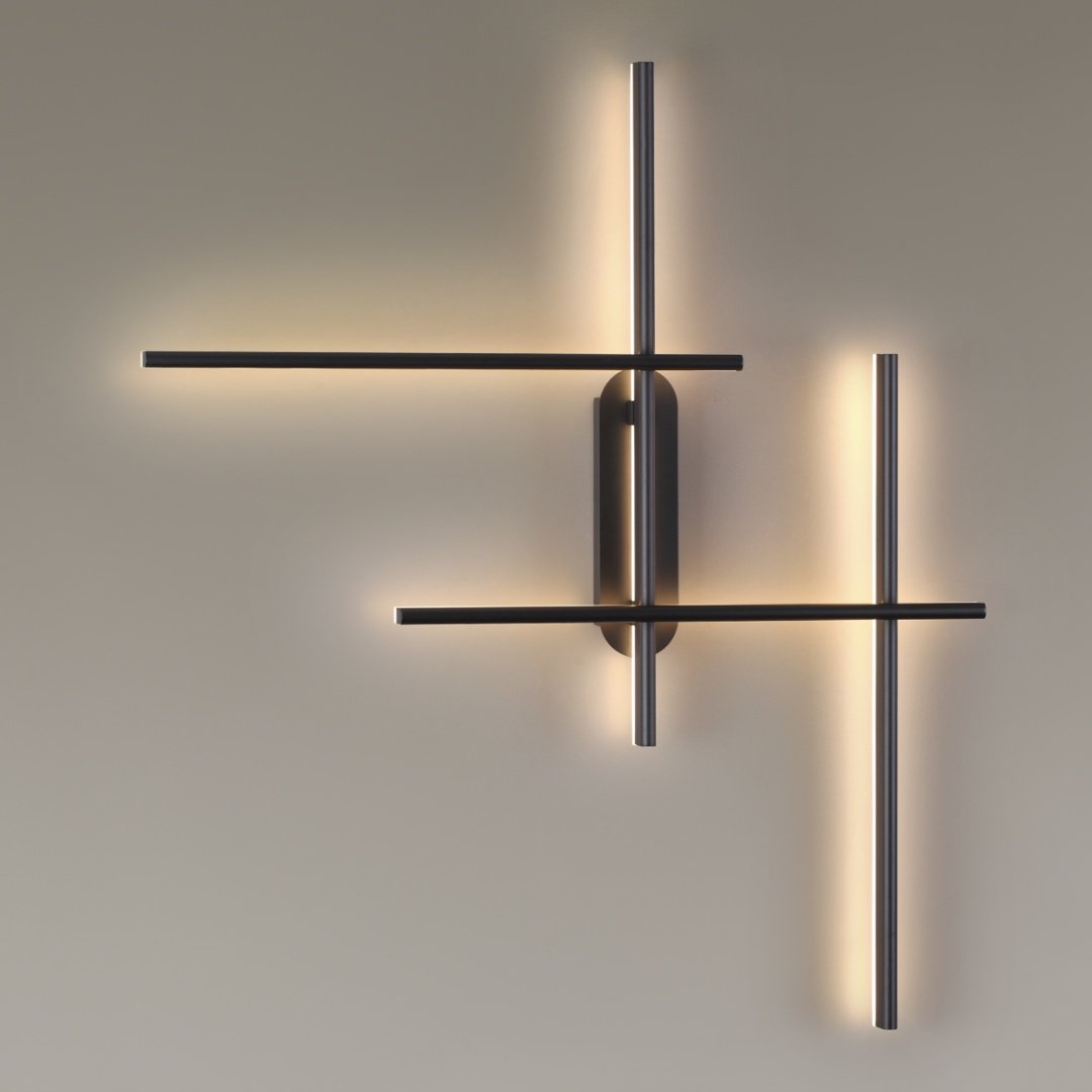 Светильник настенный Odeon Light LED 36 Вт черный купить,NaN