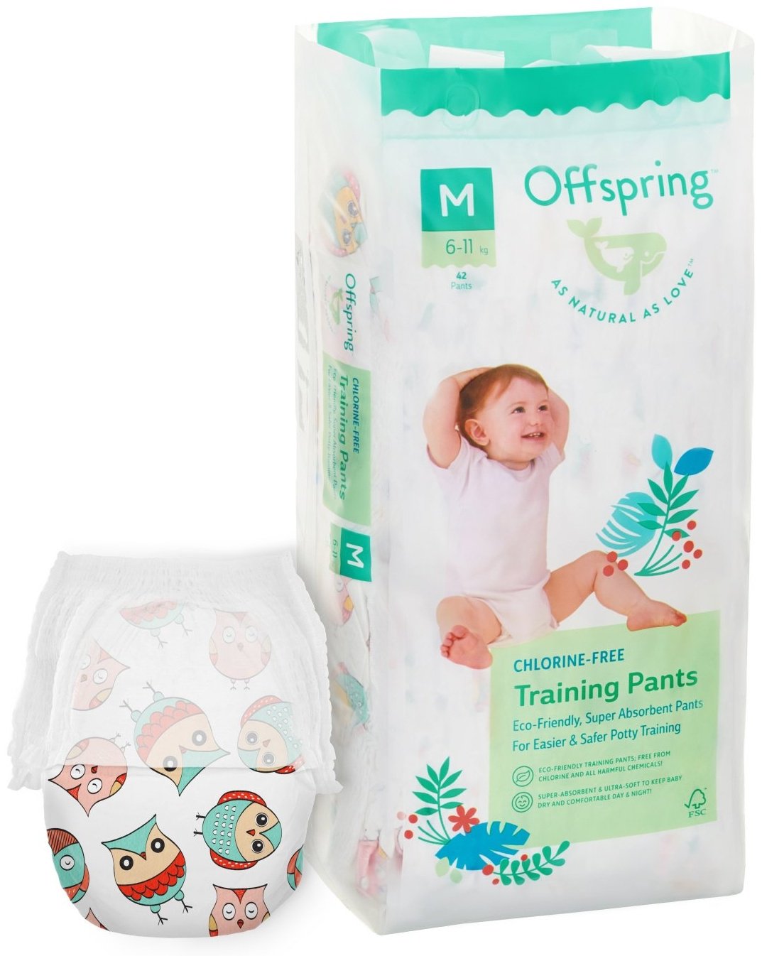 Подгузники-трусики Offspring M, 42 шт