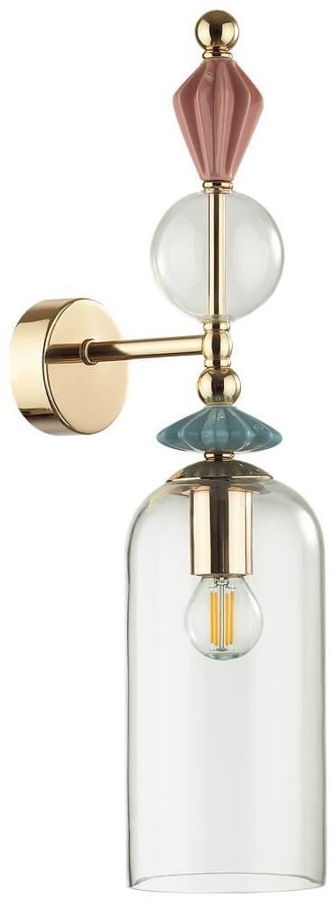Бра настенный Odeon Light E14, золотистый, прозрачный купить,NaN