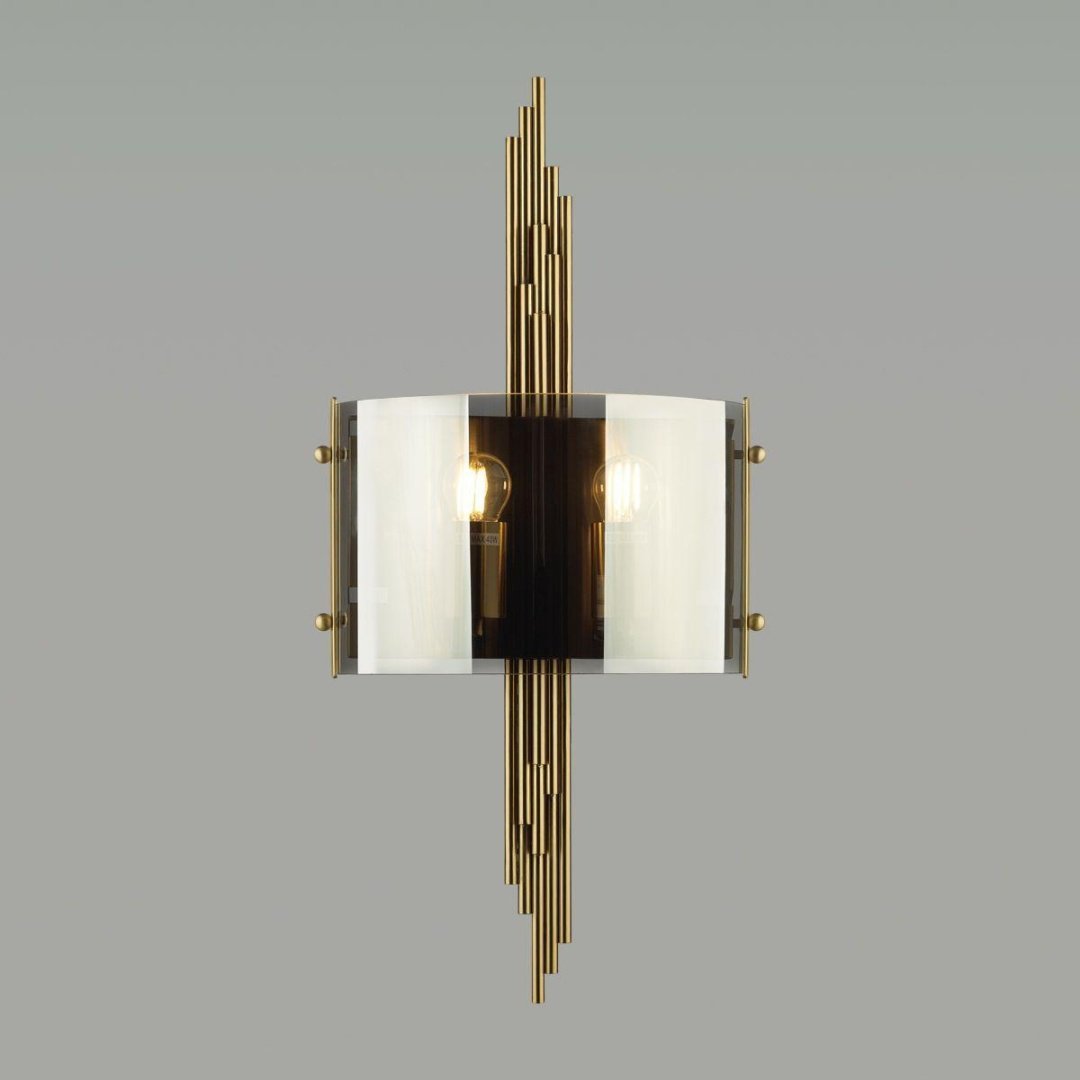 Бра настенный Odeon Light E27, бронза, серый купить,NaN